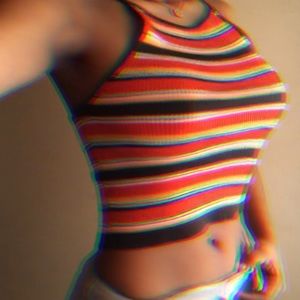 Urban Outfitters Striped Crop Top (new with tags)